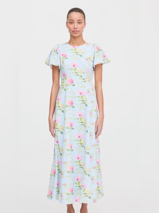 Hill House Dresses & Skirts - Hill House Home NWT The Dominique Linen Dress Hydrangea Chintz Blue Floral Sz M